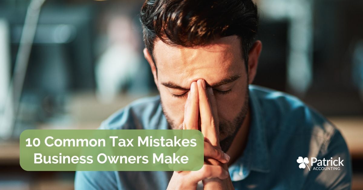 Stressed business owner with hands clasped in frustration beside text reading 