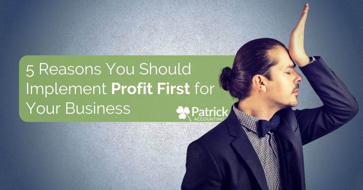 Business person facepalming next to blog title: