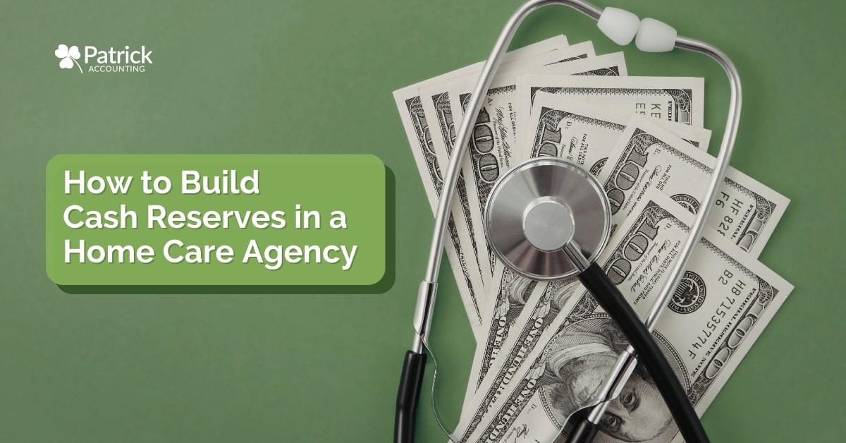 Stethoscope resting on U.S. dollar bills next to text reading, 