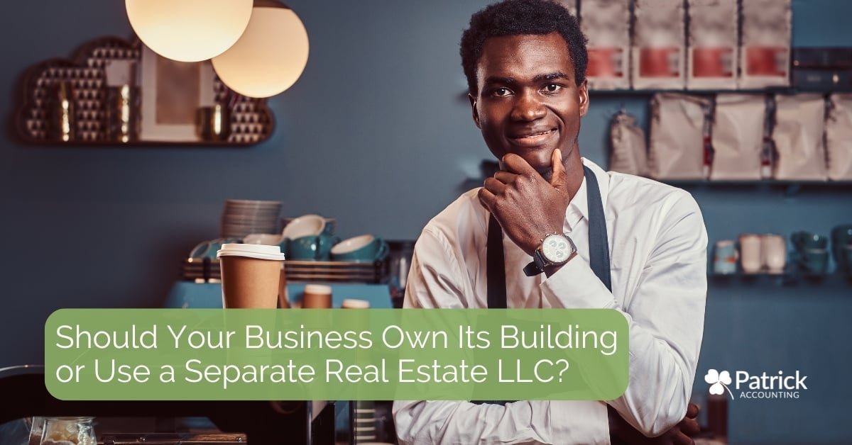 Coffee shop owner standing behind the counter with his hand under his chin as he contemplates, 