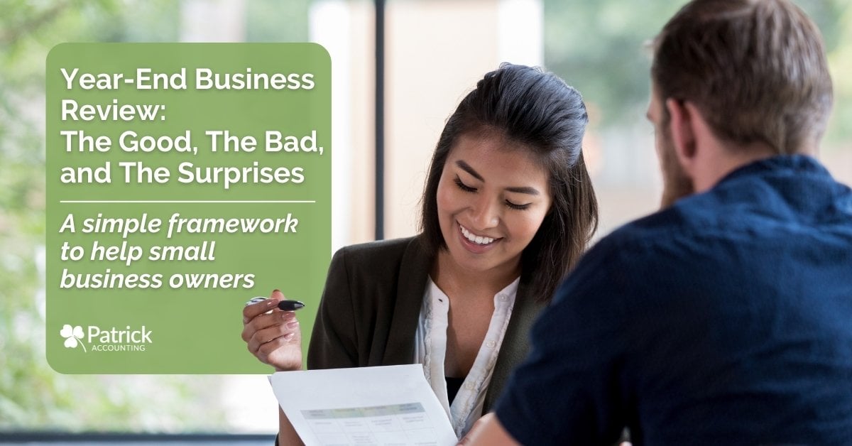 Image with a small business owner meeting with and accounting advisor with title 